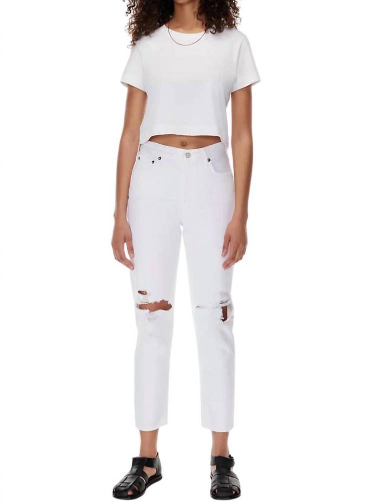 NEW AGOLDE fen high waist tapered jeans in conjure - Picture 3 of 6